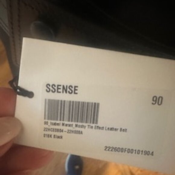 Isabel Marant Mosy Belt black leather size 90/36 inches - Picture 4 of 7